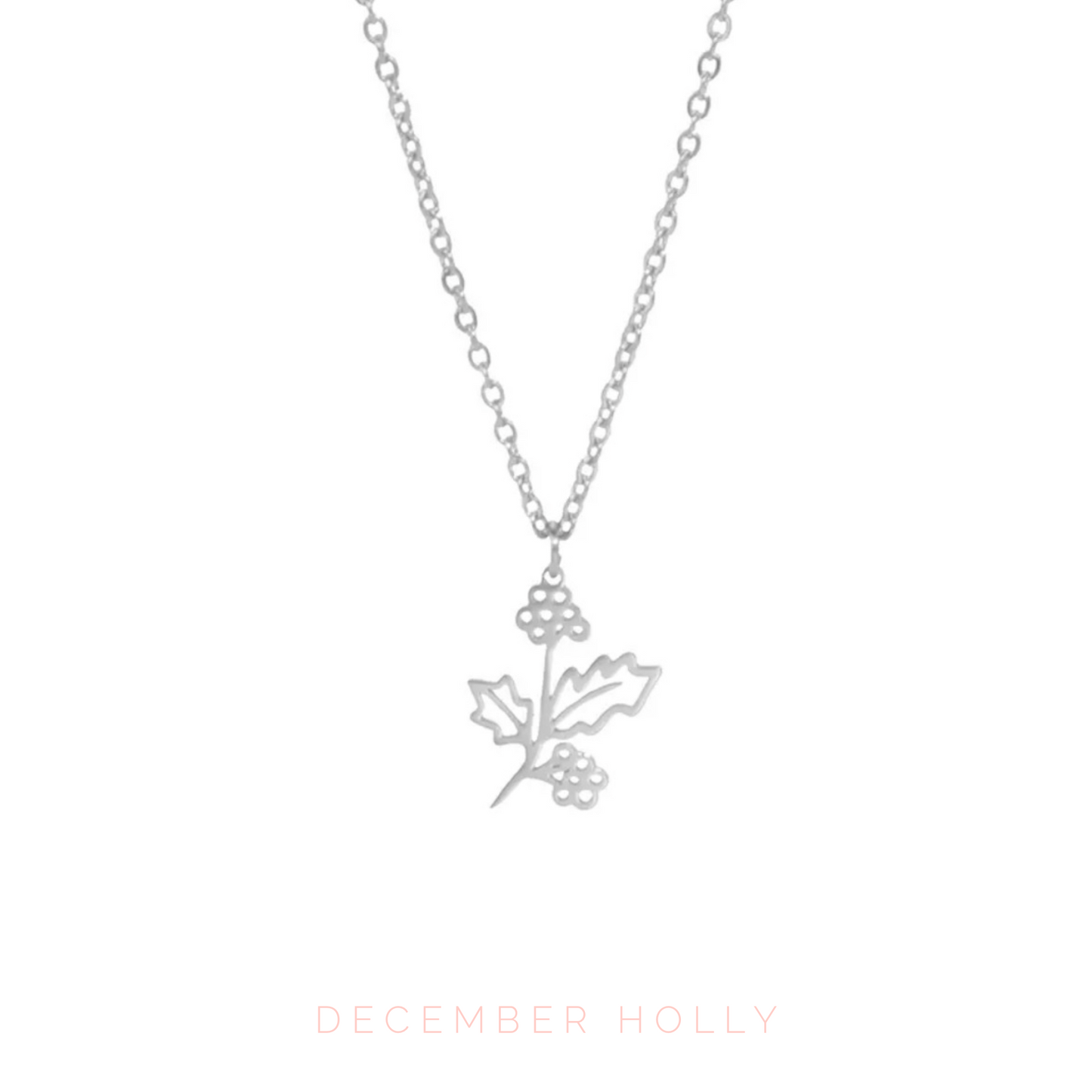 Birth Flower Charm Necklace