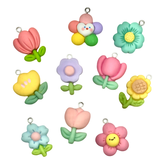 Mini Bunnie Charms Chunky Florals